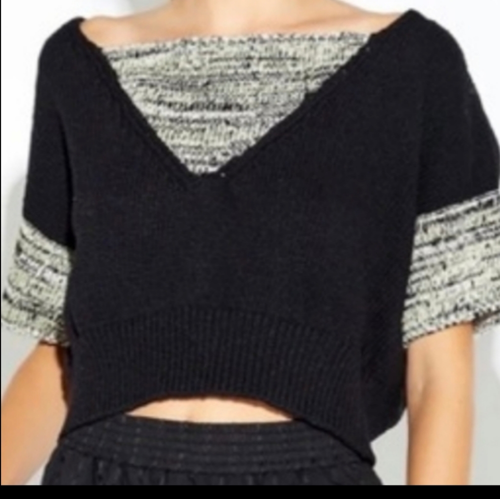 Callahan Crop Sweater Knit Top Size XS